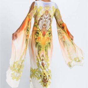 Exaggerated sleeve dress